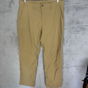Eddie Bauer Tech Pants Mens 34x33 Beige Lightweight Performance‎ Stretch Hiking